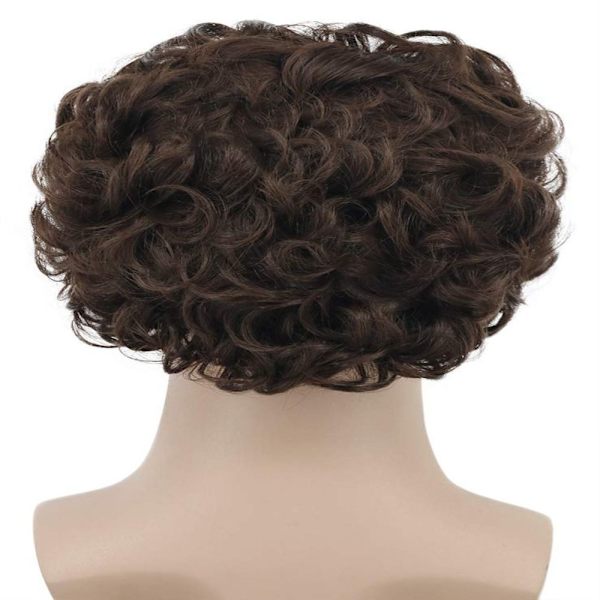 Bald Cap Parykk Kostyme Parykker SVART black