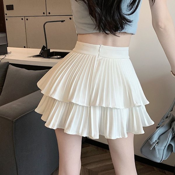 Kakeskjørt Kort skjørt HVIT XL XL White XL-XL