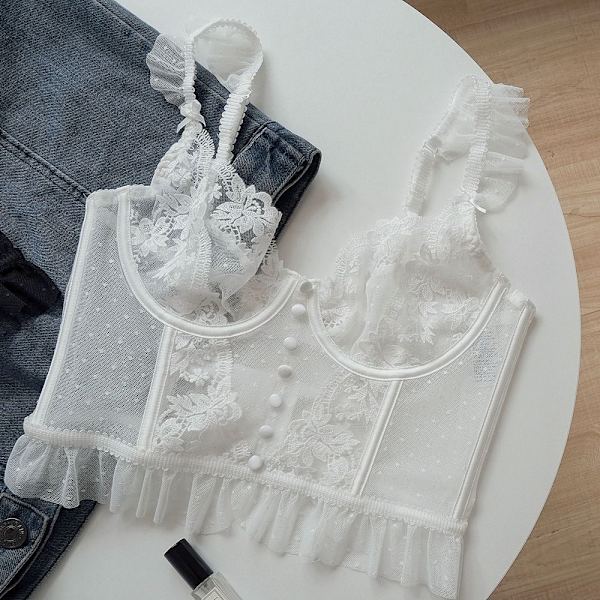 Undertøysdress Sexy undertøyssett HVIT S white S