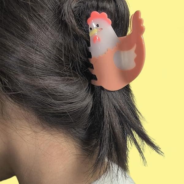 Hårklemme Haj Hårklips KYLLINGEFORMET KYLLINGEFORMET Chicken shaped