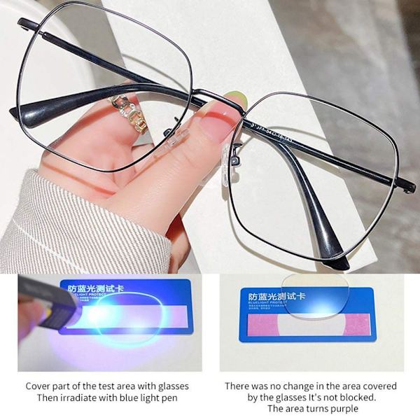 Anti-Blue Light Glasses Neliömäiset silmälasit BEIGE Beige