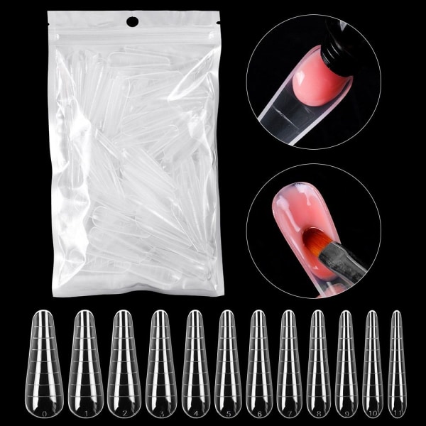 120st/påse Nail Dual Form False Nail Tips 02-120PCS/BAG 02-120PCS/BAG