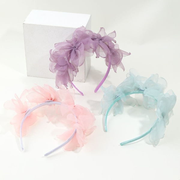 Mesh Flower -pääpanta Princess-päähine SININEN blue