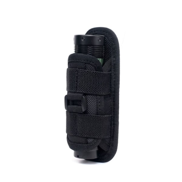 Molle Ficklampa Fodral Utomhus Ficklampa Cover SVART black