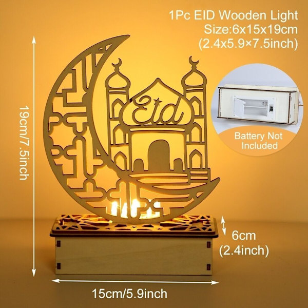Eid Mubarak Pynt Ramadan Dekoration D D
