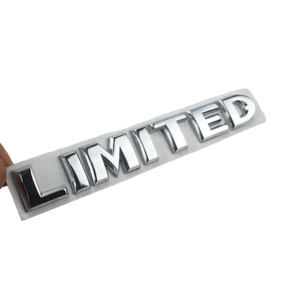 2 kpl Limited-embleemit ABS-autotarrat