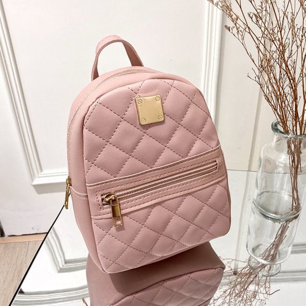 Mini Ryggsäck för Kvinnor Axelväska ROSA pink