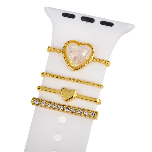 Watch Band Ornament Dekorativ Ring GULD Gold