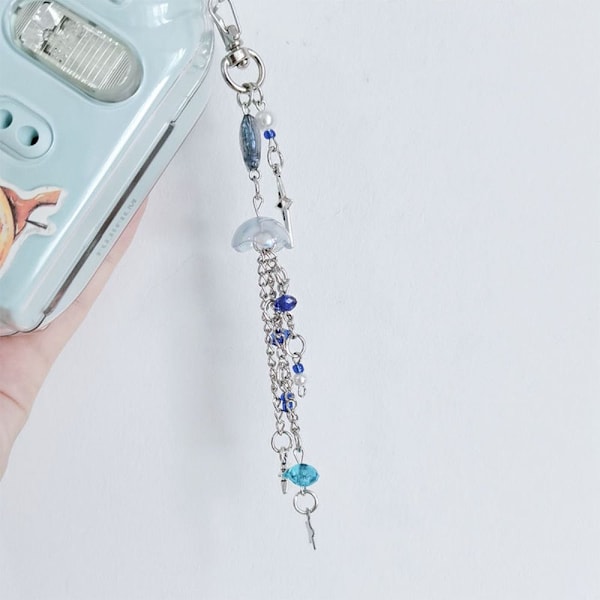Manet Telefon Berlock Rem Star Pendant Nyckelring ROSA 15,5 CM Pink 15.5cm-15.5cm