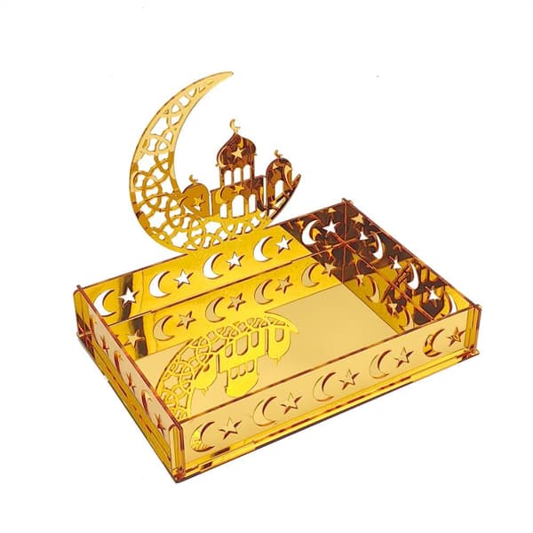 Eid Mubarak Dessertbakke Ramadan Måne Stjerne Plade BT277 BT277