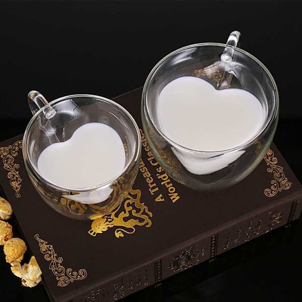 Dubbelväggig Glasmugg Te Ölmugg 240ML 240ML 240ml