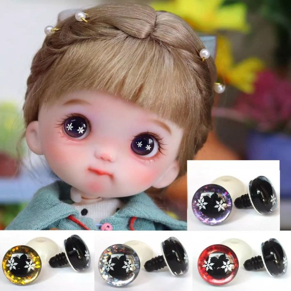 Plastsäkerhetsögon Glitter Crystal Eyes 2 2 2