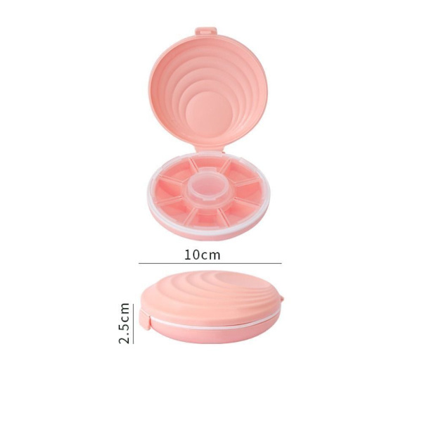 Pills Box Pill Dispenser Box PINK Pink