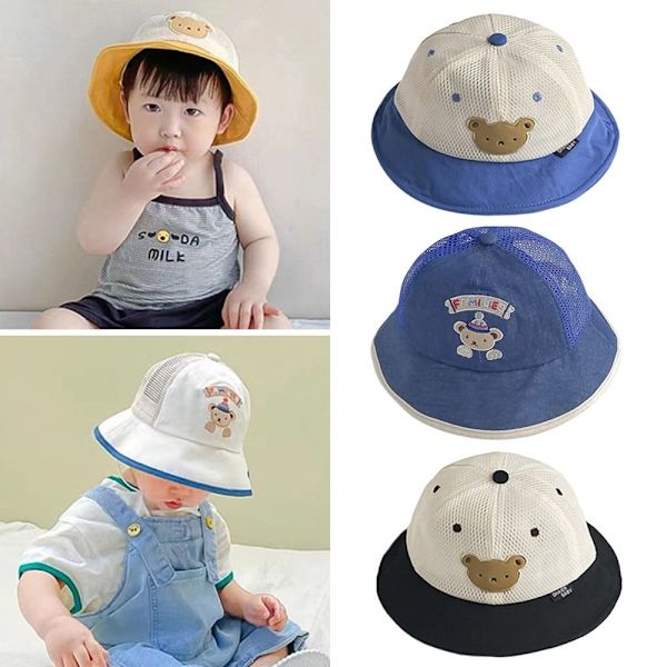 Baby Bøttehatt Solhette GUL Yellow