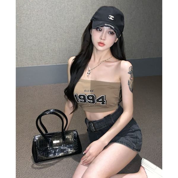 Tube Topp Dame Topp KHAKI Khaki