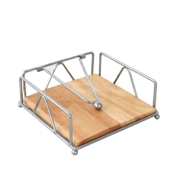 Flad Servietdispenser SØLV Silver