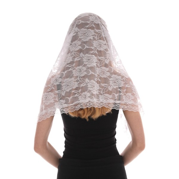 Bröllopshuvudbonad för bröllop Mesh huvudbonad VIT White