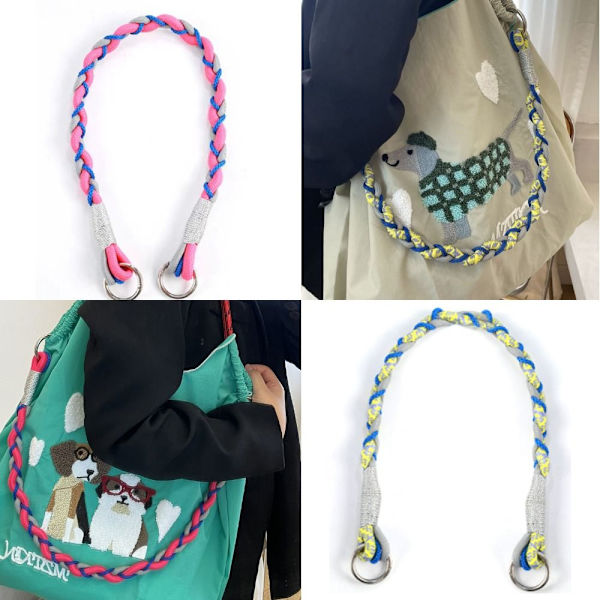 Farve vævet taske strop Rope Skuldertaske Strap 2 2 2