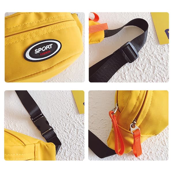 Børne Brysttaske Fanny Pack SORT Black