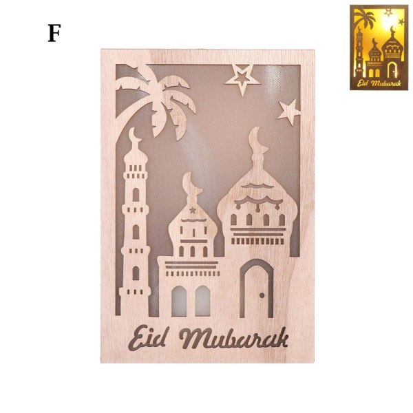 LED-lampor Eid Mubarak F F F