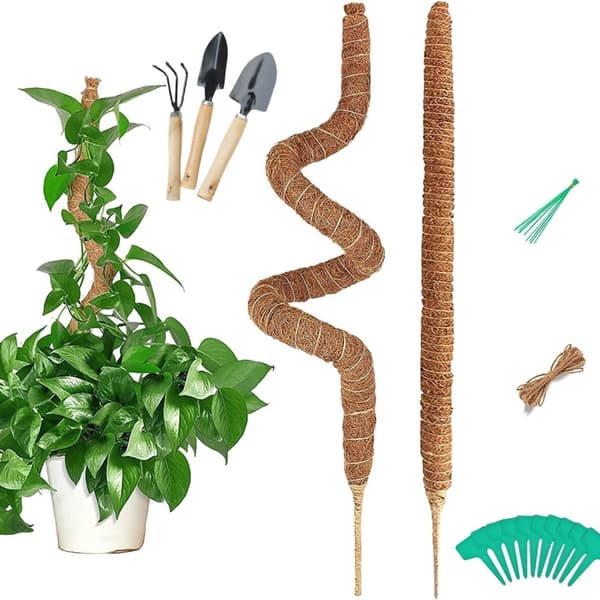 17 st Böjbara Moss Pole Växtstöd 32 TUM 2 ST 2 ST 32 Inch2pcs