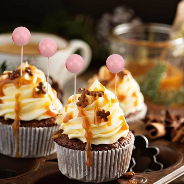 Ball Cake Topper Ball Plug-In WHITE SET SET white set-set