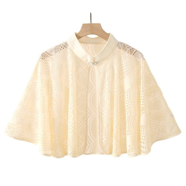 Rose Jacquard Polyester Sjal Solbeskyttelse Skjerf APRIKOS Apricot