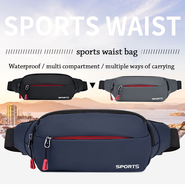 Brysttaske Kryds Krops Taske SORT black