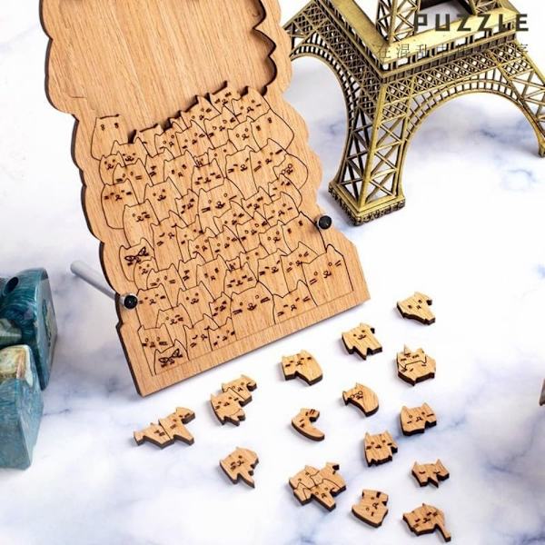 Hundred Cat Puzzle Stående Hundred Cats Puslespill Spill Jigsaw