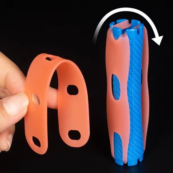 20 st Hårrullar Lockband Permanent Gummiband LILA Purple