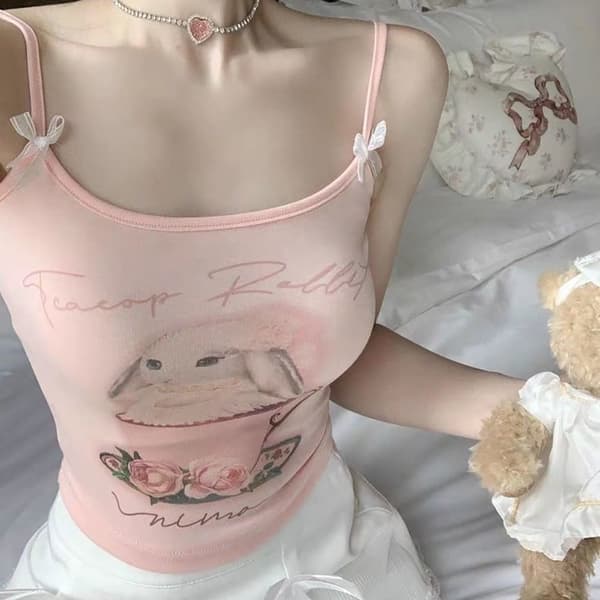 Ärmlös Linnetopp ROSA Pink