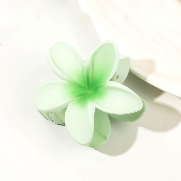Frangipani Hårklemmer Blomst Hårklemme GRØNN GRADIENT FARGE green gradient color-gradient color