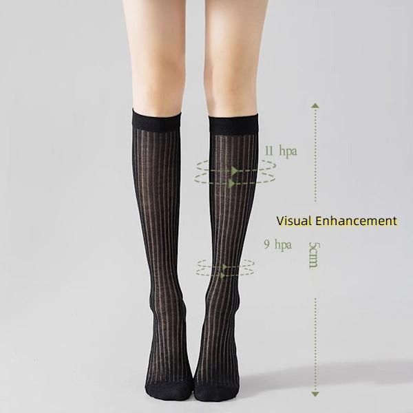 Mellemlange sokker Lårtights SORT Black