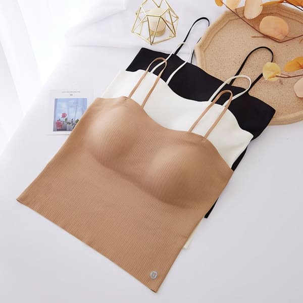 Toppar Ärmlös Elastisk Väst KHAKI M M khaki M-M