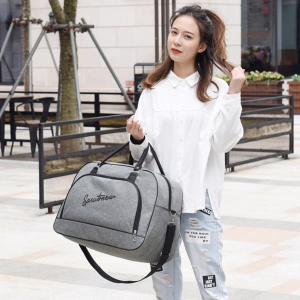 Letvægtskuffert Stor Kapacitet Bagage Taske SORT black 47cm*28cm*20cm