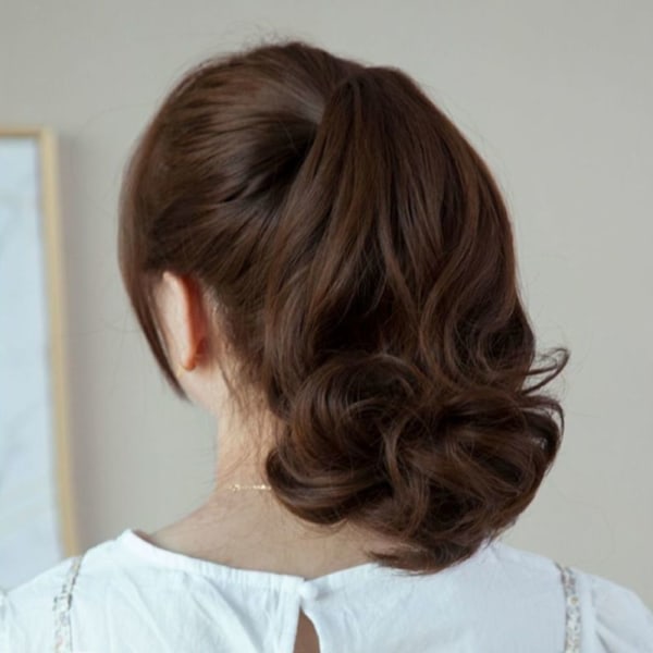Hestehaleklemme Hårklemme LYSEBRUN Light Brown