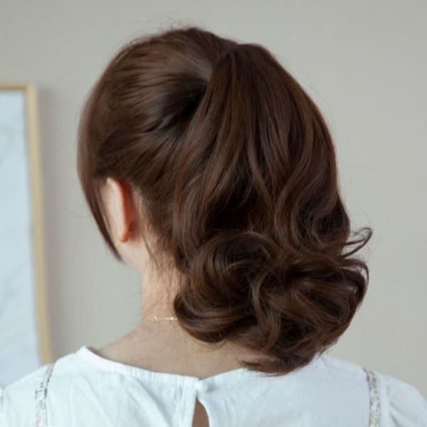 Hestehaleklemme Hårklemme SORT BRUN Black Brown