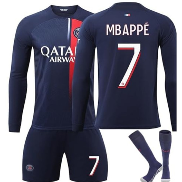 23-24 Paris Saint-G ermain Adult Home Long sleeved Jersey No. 7 Mbappe adult S