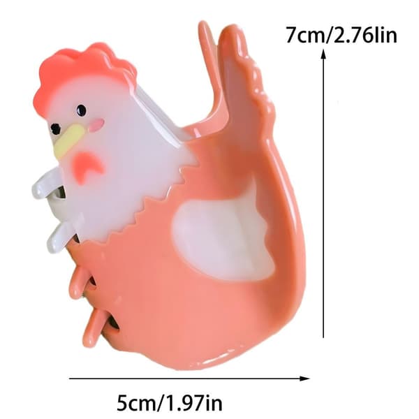 Hårklemme Haj Hårklips KYLLINGEFORMET KYLLINGEFORMET Chicken shaped