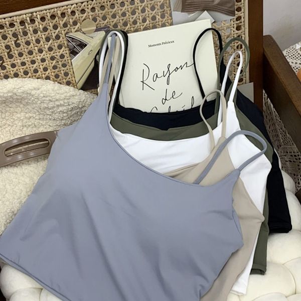 Vackra Ryggunderkläder Bröstväst för kvinnor KHAKI khaki