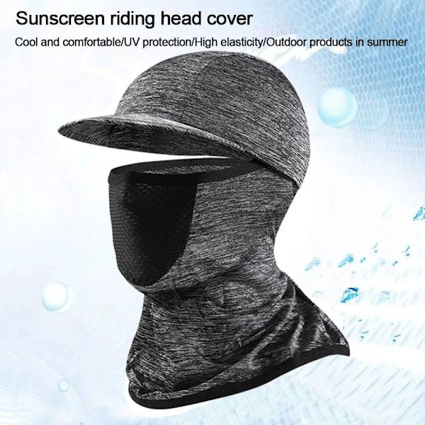 Full Face Cap Cykling Balaclava LJUSGRÅ Light Grey