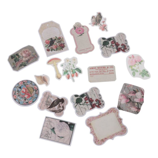 Vintage Paper Flower Stickers Washi Stickers