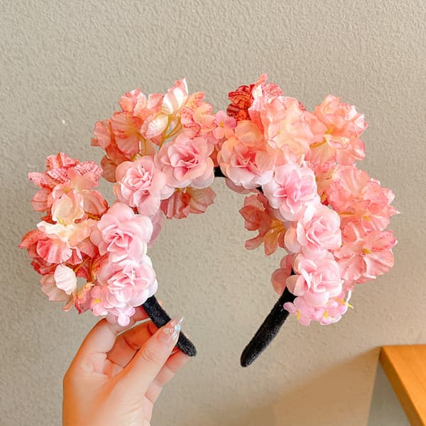 Kunstig Blomsterhodeplagg Silke Blomsterhårnål A A A