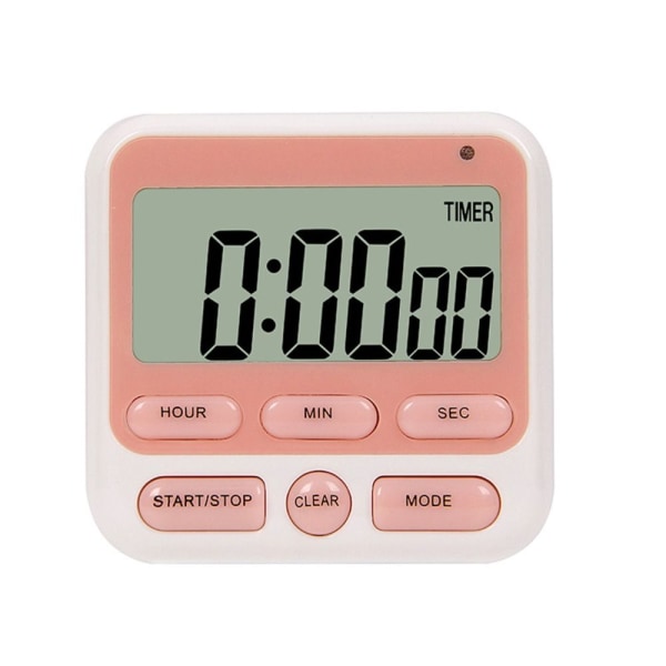 LCD digital timer Digital kökstimer ROSA Pink