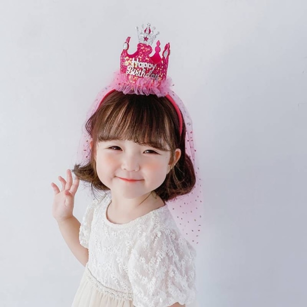 Søte pannebånd kronehatt ROSA TYPE B TYPE B Pink Type B-Type B