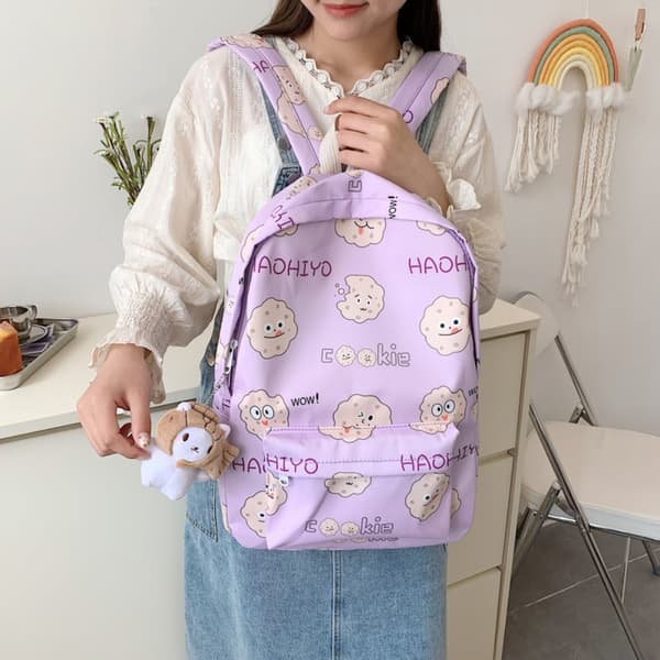 Skole Taske Studenter Rygsæk BLÅ blue