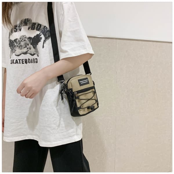 Multifunktionel Crossbody Taske Mode Messenger Taske GRÅ Grey