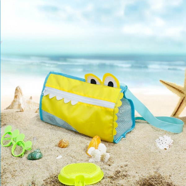 Beach Toy Opbevaringstaske Børne Crossbody Taske GUL Yellow