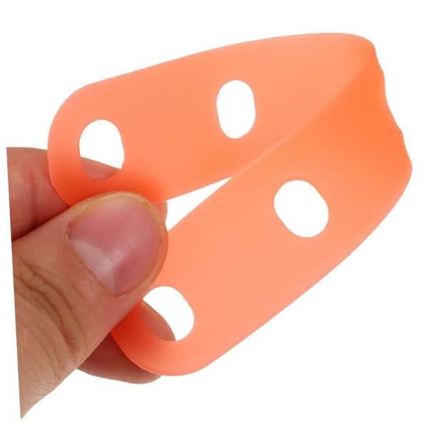 20 st Hårrullar Lockband Permanent Gummiband ORANGE Orange