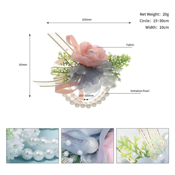 Brud Håndledd Blomst Håndblomster FARGE 1 FARGE 1 Color 1